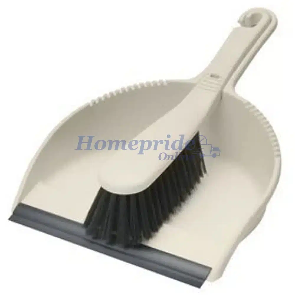 Homepride Online-Stiff Dustpan & Brush Set Linen