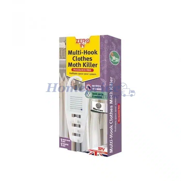 Homepride Online-ZERO IN CLOTHES MOTH KILLER HANGING UNIT MULT-HOOK SYSTEM