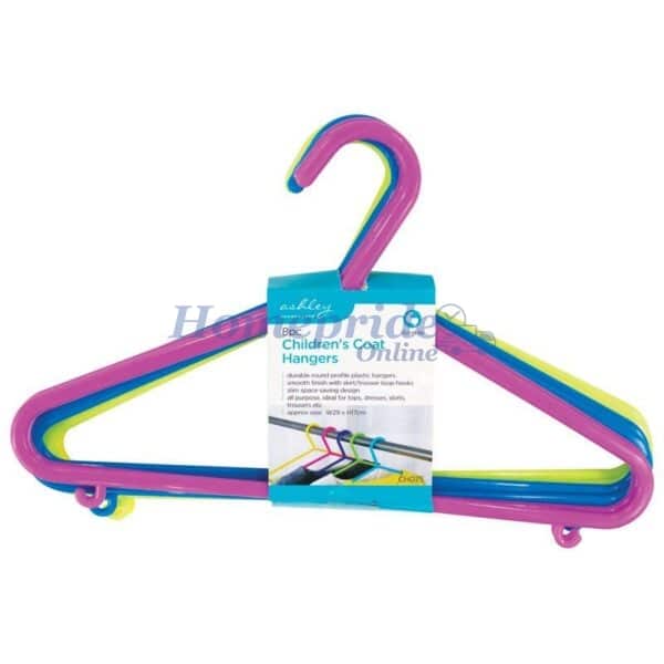 Homepride Online-Ashleys 8pc childrens coat hangers approx size: W29 × H17 cm