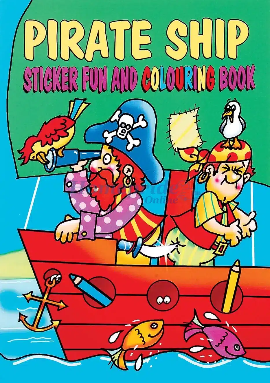 Homepride Online-Pirate ship Stickerfun and Colouring Book